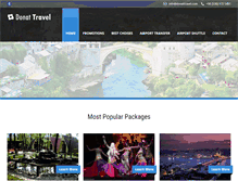 Tablet Screenshot of donattravel.com